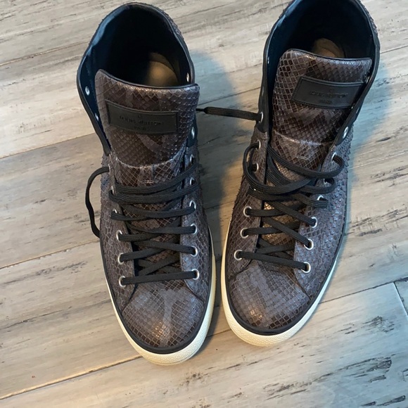 Louis Vuitton Skate Sneaker Brown Snakeskin